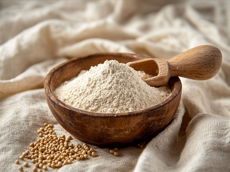 Organic jowar sorghum flour with whole jowar grains